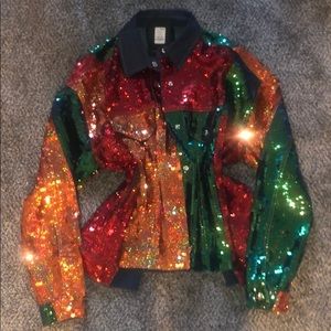 Fashion Nova Sequin Jacket S/M